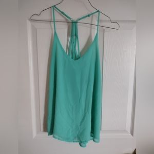 Women's EM Turquoise Strappy Top